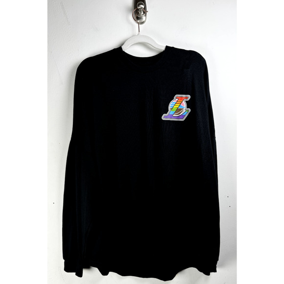 Lakers Tops - Lakers Logo Unisex Rainbow Shirt Athleisure Sportswear Casual Fandom Basketball